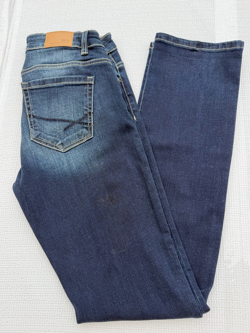 BKE Payton Straight Jeans Women’s 27x32 Dark Wash Mid Rise Stretch Denim - Picture 10 of 10